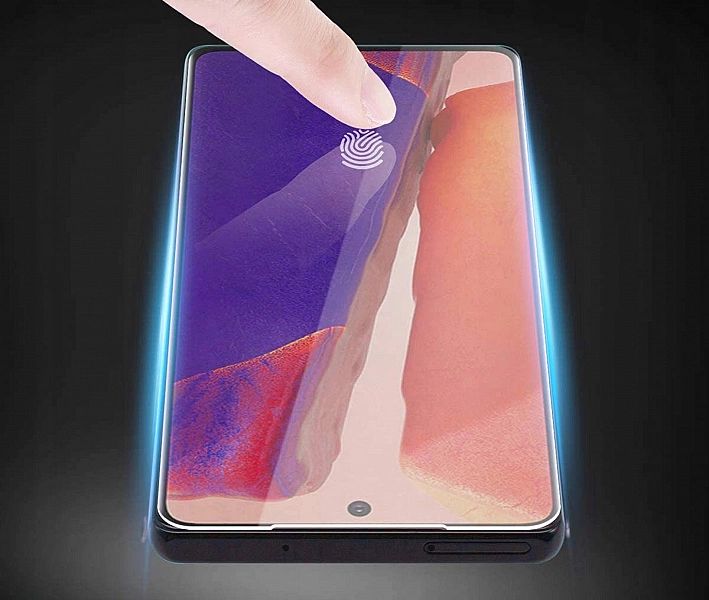 Szkło UV 3D 9H z lampą do Samsung Galaxy Note 20