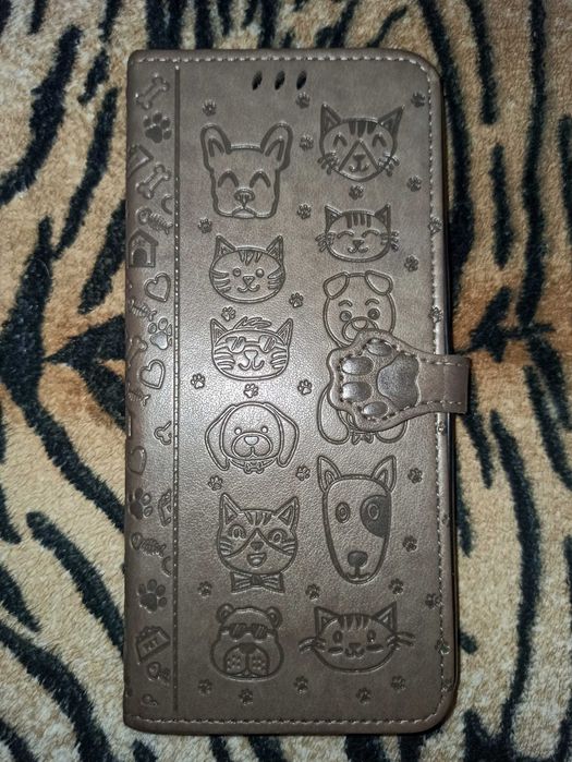 Чохол-книжка Embossed Cat and Dog для Xiaomi Redmi 13C / POCO C65