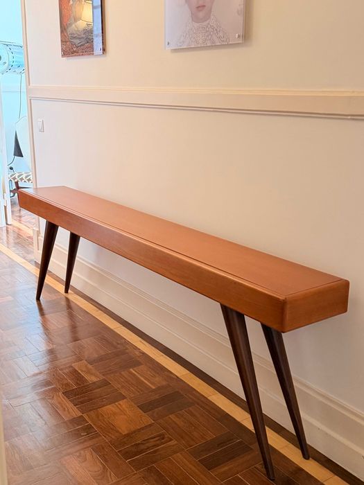 Consola Longa Modernista Mid-Century Vintage – 218 cm