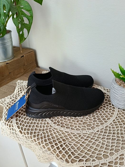 Damskie wsuwane buty sportowe 37 STQ czarne