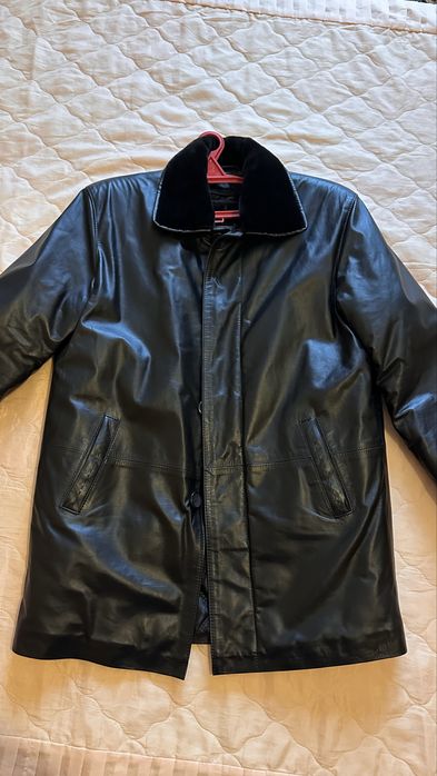 Куртка-пиджак мужская кожаная