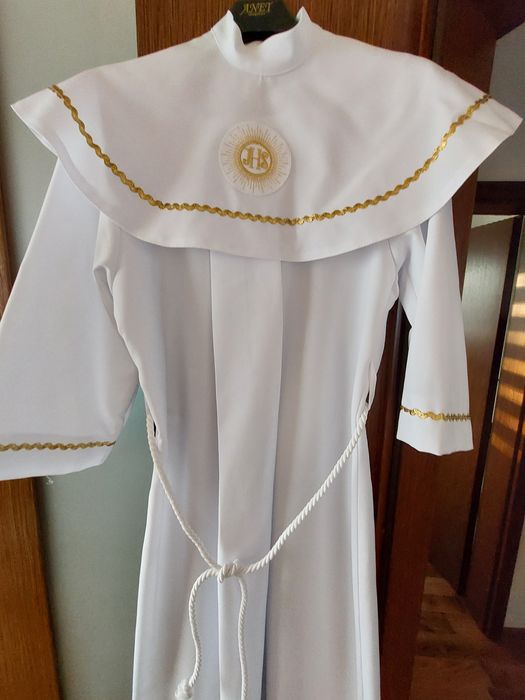 Alba komunijna, rozm 140, (szyta parafia Józefa, Chorzow)