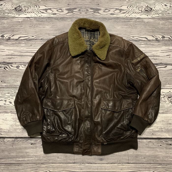 Кожаная куртка Arma Aviator Flight Pilot Bomber Jacket Alpha Top Gun