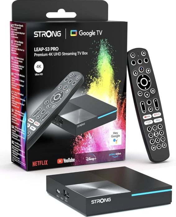 Приставка Strong LEAP-S3 Pro 4K UHD Google TV Streaming Box
