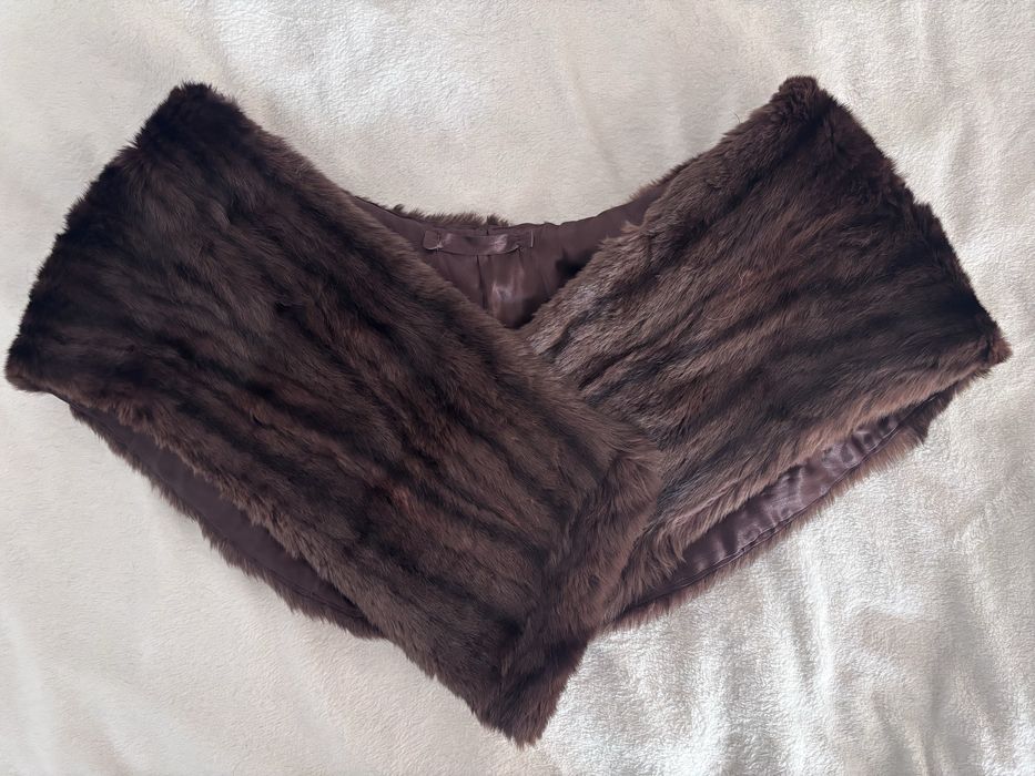 Vintage etola z naturalnego futra
