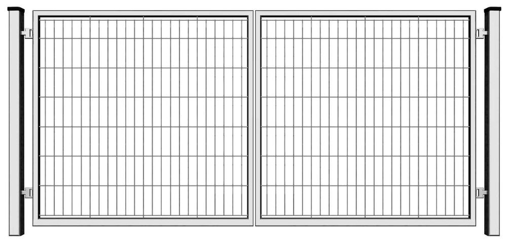 Brama dwyskrzydłowa panelowa 2D 400x150