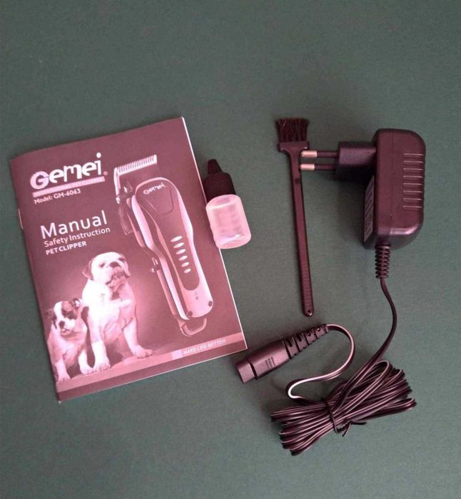 Машинка для стрижки собак і котів Gemei GM6063 триммер для грумінгу