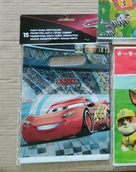 2x torebki Disney auta