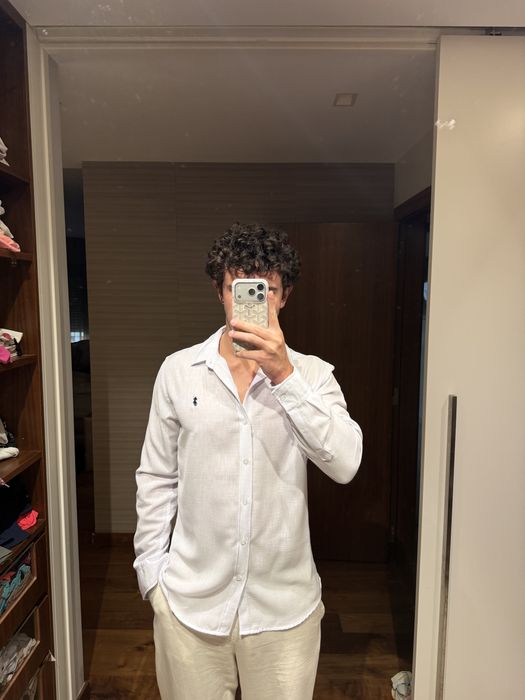 Camisa Nova de linho da Ralph Lauren
