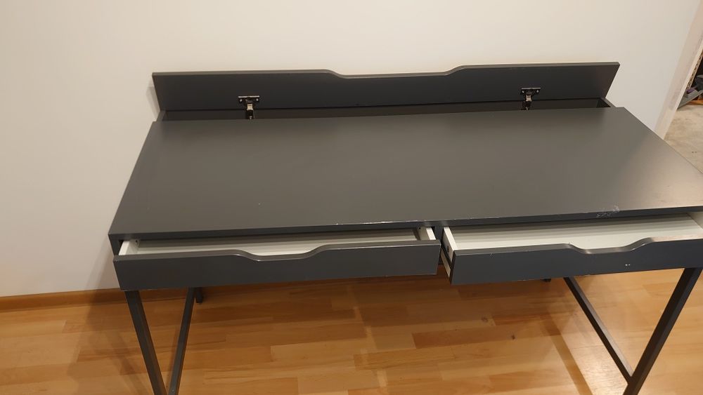 Biurko Ikea Alex szare duże do odnowienia