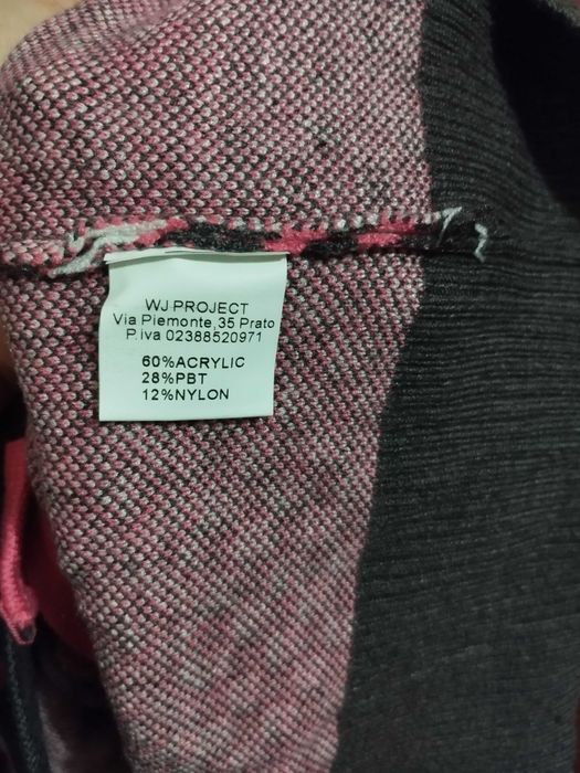 Cardigan malha rosa e cinza novo