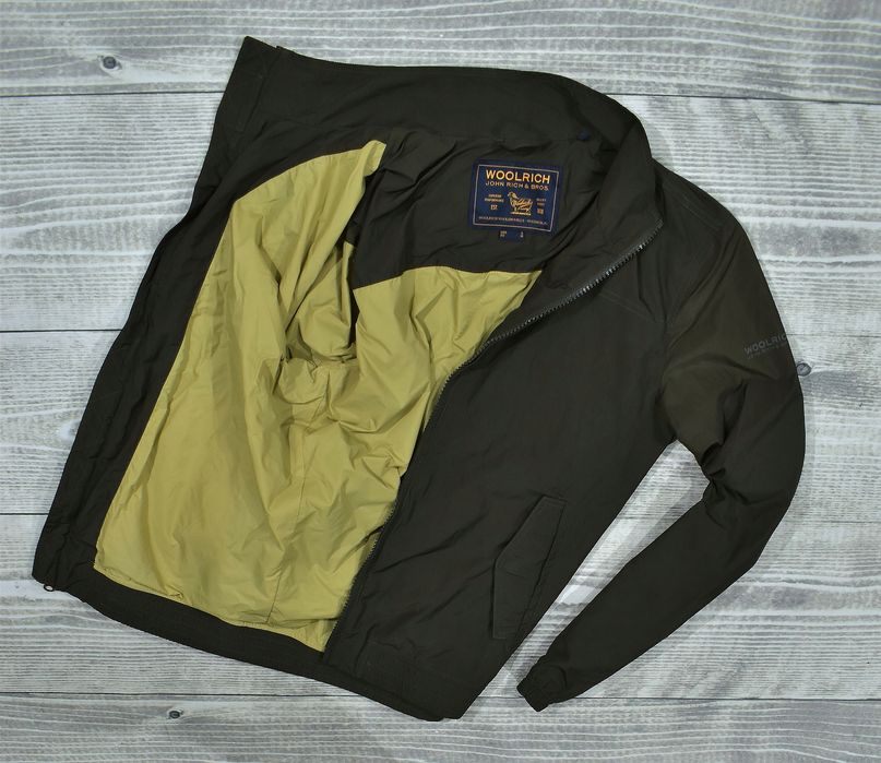 Woolrich Męska Kurtka Wiatrówka Bomberka Khaki / M