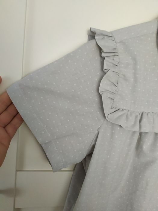 VRS koszula L z falbanką romantyczna elegancka