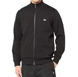 LACOSTE Sport Męska Bluza Rozpinana Czarna Bawełniana XXL