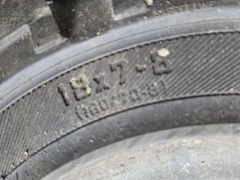 Opona pelna wozek widłowy pelna   18x7-8  nowa