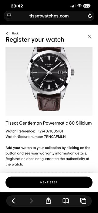 Tissot powermatic 80 silicium