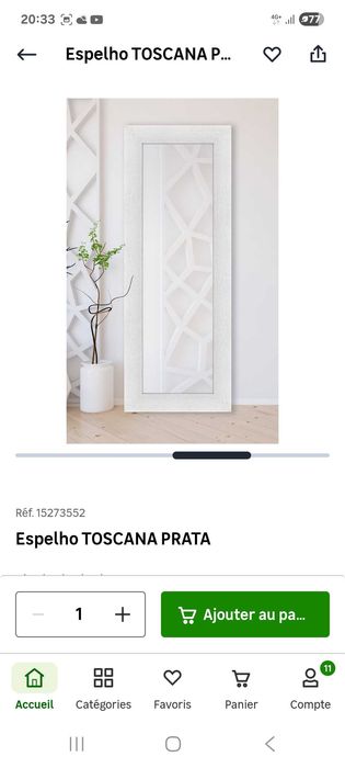 Toscana Silver Mirror64861407307521121