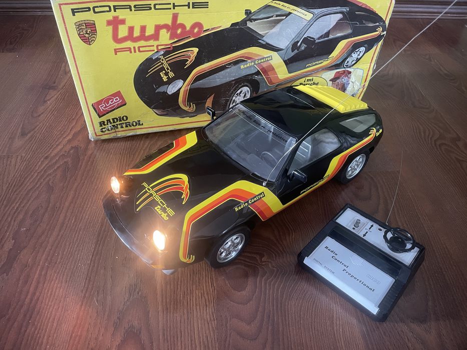 Stara zabawka Porsche Turbo 929 Rico RC Wielki Model prl ddr pudełko