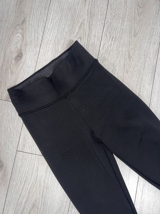 Чорні лосини на флісі