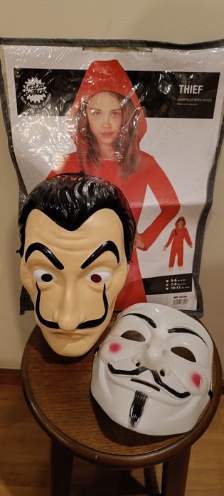 Disfarce Carnaval Casa do Papel + Máscaras