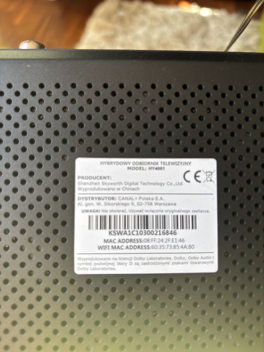Canal plus box hy4001