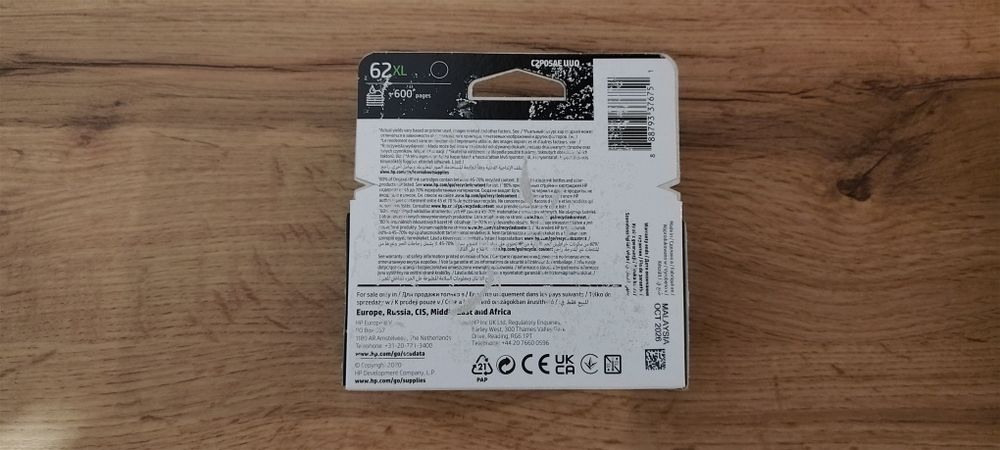 Tusz do drukarki HP 62 XL