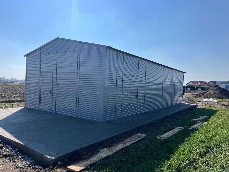 Garaż blaszak 6x8 PRODUCENT RÓŻNE Garaż blaszany Magazyn 6x10 8x8 5x7 6x6 7x7 6x9 7x9 5x10 Duży garaż blaszak na wymiar zamówienie Wiata hala Garaż
