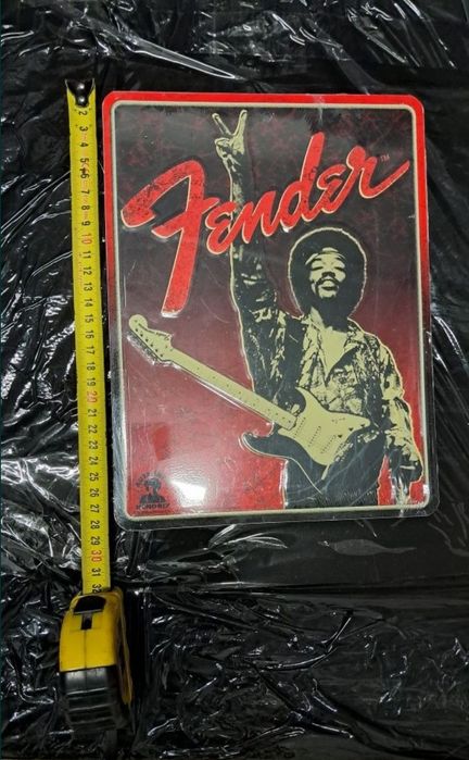 Ozdoba na prezent dla muzyka tablica metalowa Jimi Hendrix dla fana
