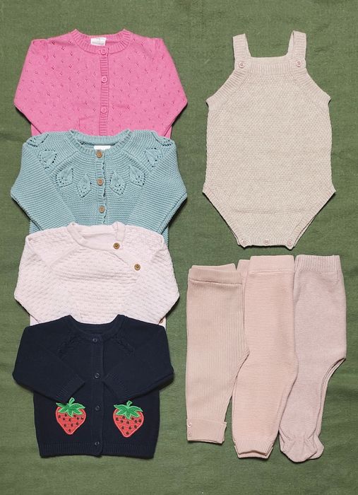 Плетений/в'язаний одяг для дівчинки 3-6 міс. (р. 62-68)