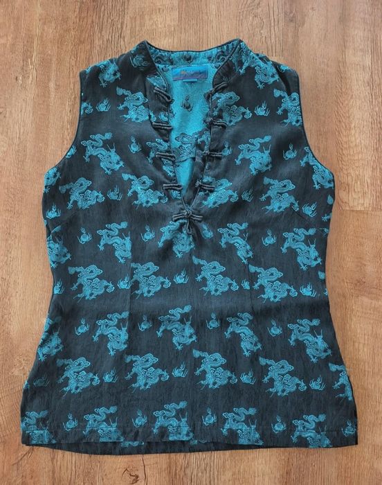 Elegancka bluzka Monsoon w orientalnym stylu rozm M