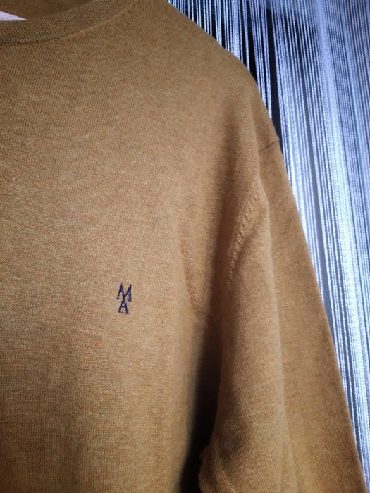 Camisola de malha de cor amarela da Marco Adireli (Tam. M, Homem) NOVA