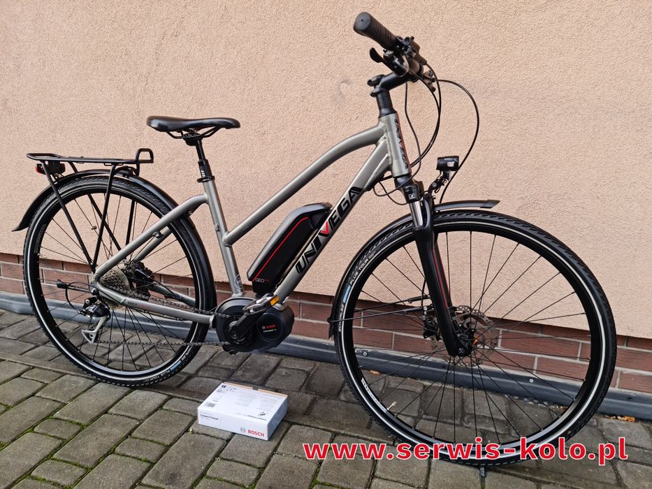 Rower elektryczny damski damka UNIVEGA koła 28 SHIMANO ALIVIO okazja