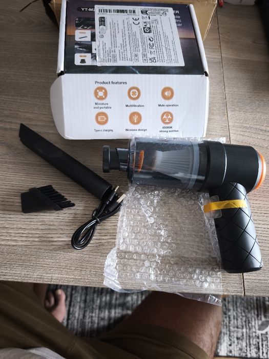 Aspirador Portátil Sem Fios (Novo) – Ideal para Carro e Casa