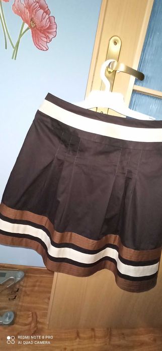 Spódnica  biała brąz 38 40 42