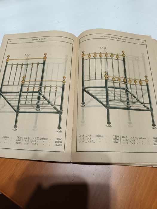 Catálogo antigo de mobiliário  datado 1915
