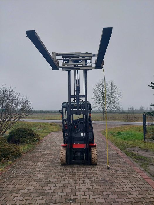 wózek widłowy elektryczny Hangcha 7230, przesuw boczny, duży udzwig