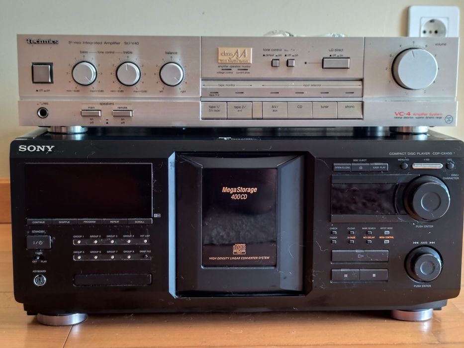 Sistema Hi-Fi completo – Rega Jura + Technics + Sony 400CD