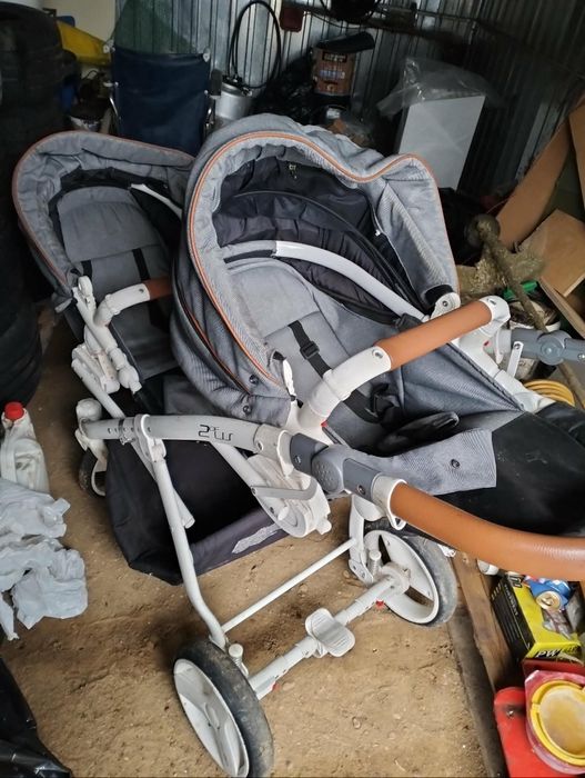 Wózek blizniaczy rogal do karmienia