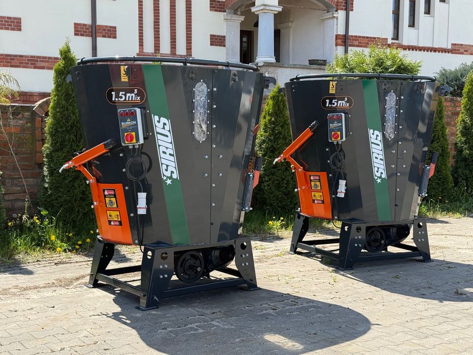 Mieszalnik paszowy paszowóz stacjonarny Burkon 1,5 Nowy