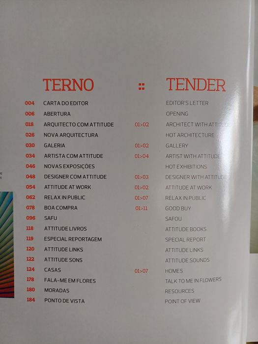 4 revistas ATTITUDE (design de interiores)
