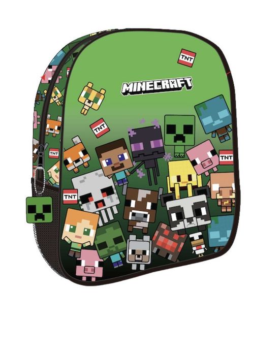 MINECRAFT CREEPER plecak plecaczek przedszkolny wycieczkowy 26cm / 957