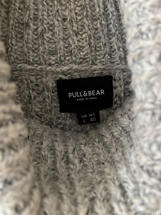 Sweter szary z dużym golfem M Reserved