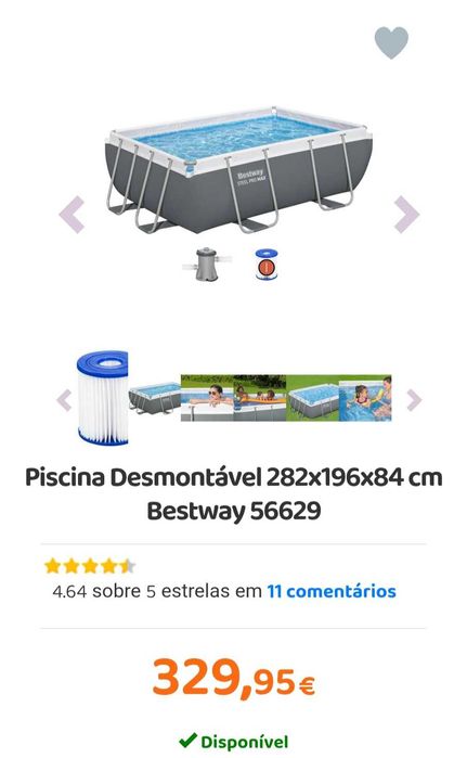 Piscina Bestway Steel Pro Max – Nova na caixa