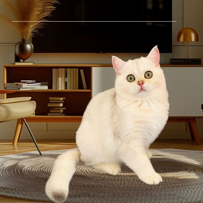 Срібляста шиншила кішечка