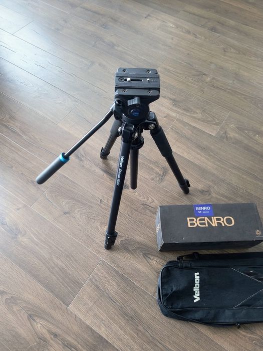 Відеоголовка Benro S4 + штатив Velbon Sherpa 800R + кофр