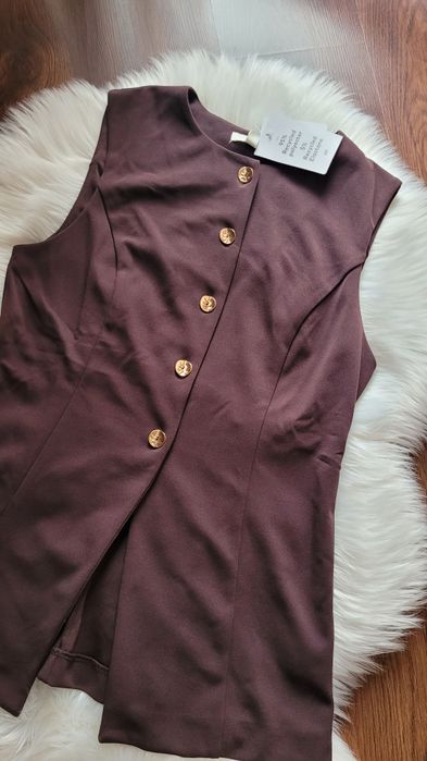 Kamizelka brazowa H&M