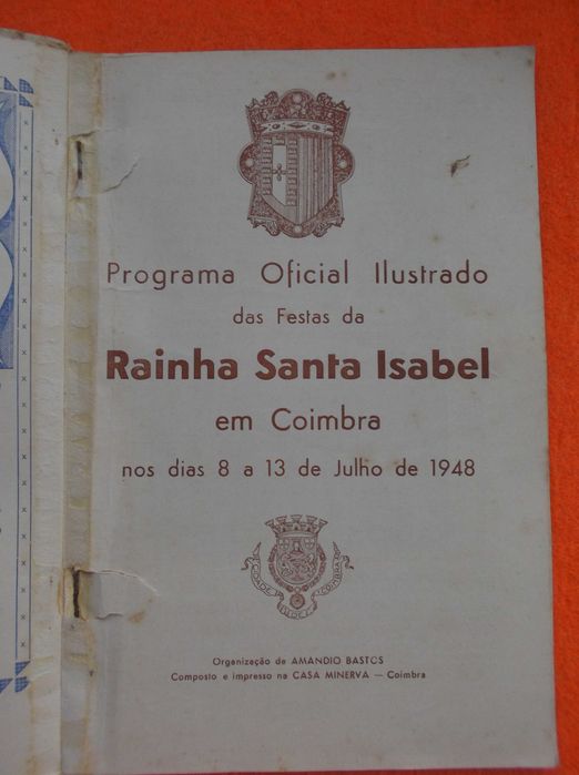 Programa Oficial Ilustrado das Festas da Rainha Santa Isabel