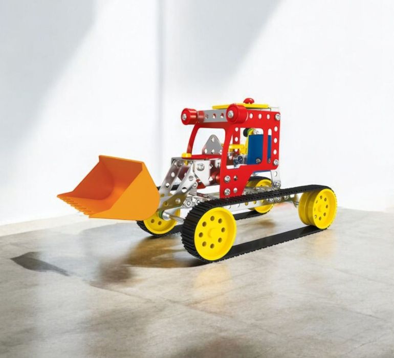 5-в-1 Детский металлический конструктор Строй техника. Подарок Машинка