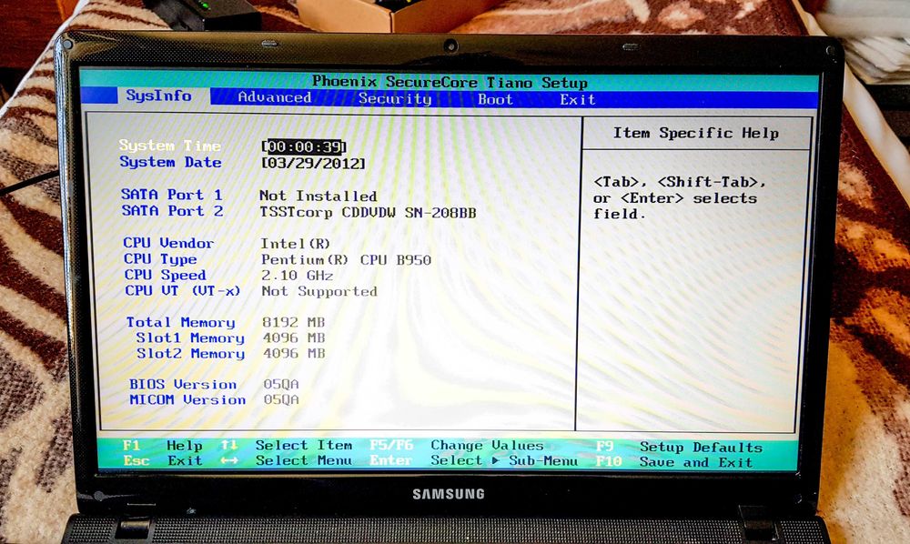 Samsung NP300E - Uszkodzony
