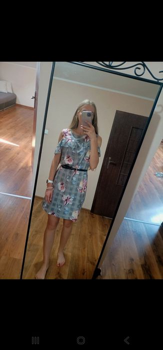 Sukienka w kwiaty hiszpanka rozmiar S